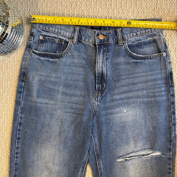 BDG Urban Outfitters Loose Straight Leg‎ Jeans, Medium Wash, Ripped, Size 30 - Picture 5 of 16